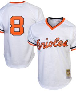 Cal Ripken Jr. Baltimore Orioles 1985 Authentic Cooperstown Collection Mesh Batting Practice Jersey - White