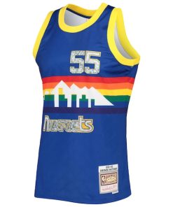 Alternative view of Dikembe Mutombo Denver Nuggets 1996/97 Hardwood Classics NBA 75th Anniversary Diamond Swingman Jersey - Royal