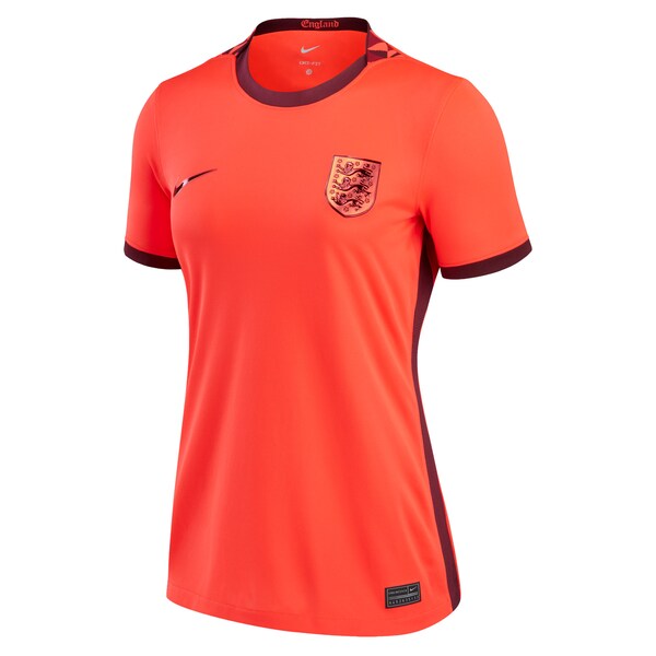 England Women's National Team Nike Women's 2022/23 Away Replica Blank Jersey - Red - Image 2