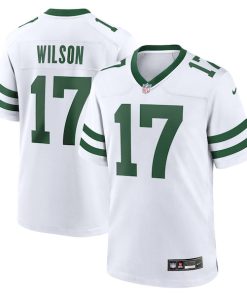 Garrett Wilson New York Jets Nike Legacy Player Game Jersey - White/Green