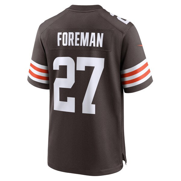 D'Onta Foreman Cleveland Browns Nike Team Game Jersey - Brown - Image 3