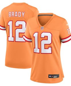 Tom Brady Tampa Bay Buccaneers Nike Women's Throwback Game Jersey - Orange