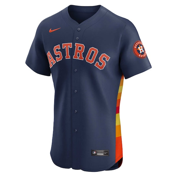 Jose Altuve Houston Astros Nike Alternate Elite Player Jersey - Navy - Image 3