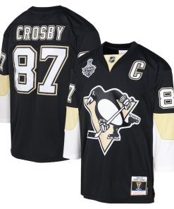 Sidney Crosby Pittsburgh Penguins Youth 2008 Blue Line Player Jersey - Black