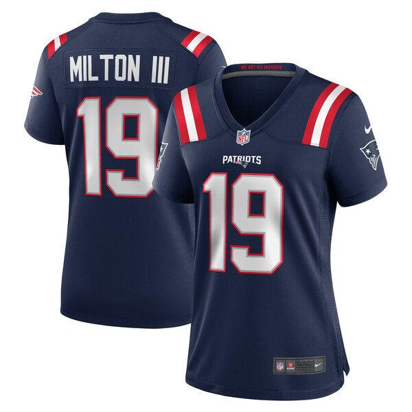Joe Milton III New England Patriots Nike Women's Game Jersey - Navy - Image 2