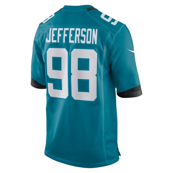 Jordan Jefferson Jacksonville Jaguars Nike Team Game Jersey - Teal - Image 6