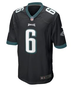Alternative view of DeVonta Smith Philadelphia Eagles Nike Game Jersey - Black