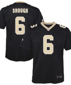 Tyler Shough New Orleans Saints Nike Youth Team Game Jersey - Black