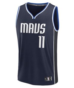 Alternative view of Kyrie Irving Dallas Mavericks  Fast Break Replica Player Jersey - Statement Edition - Navy