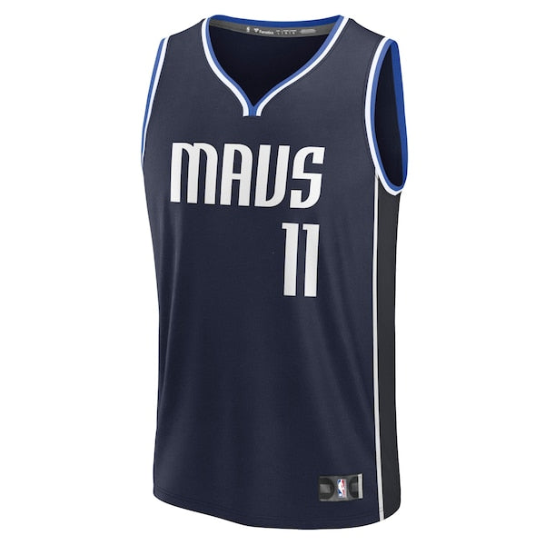 Kyrie Irving Dallas Mavericks Fast Break Replica Player Jersey - Statement Edition - Navy - Image 2