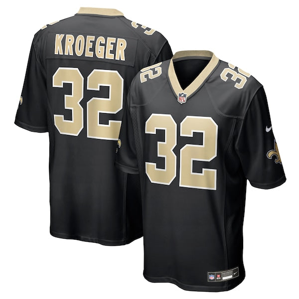 Kai Kroeger New Orleans Saints Nike Team Game Jersey - Black