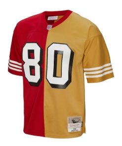 Alternative view of Jerry Rice San Francisco 49ers 1994 Split Legacy Replica Jersey - Scarlet/Gold