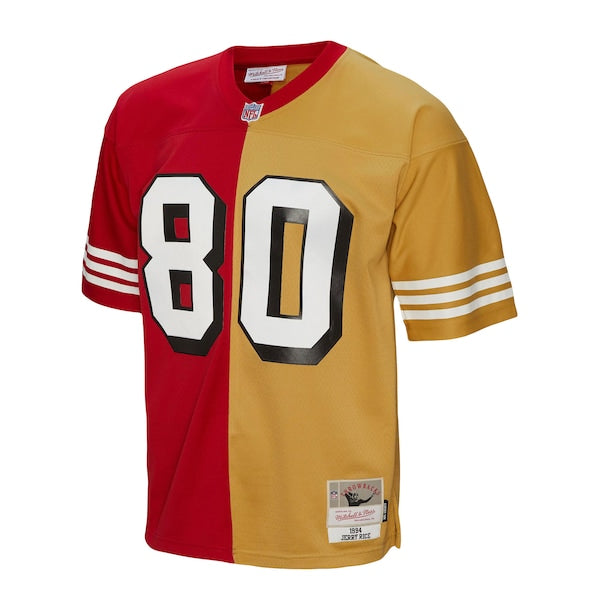 Jerry Rice San Francisco 49ers 1994 Split Legacy Replica Jersey - Scarlet/Gold - Image 2