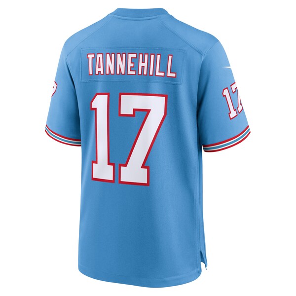 Ryan Tannehill Tennessee Titans Nike Oilers Throwback Alternate Game Player Jersey - Light Blue - Image 3