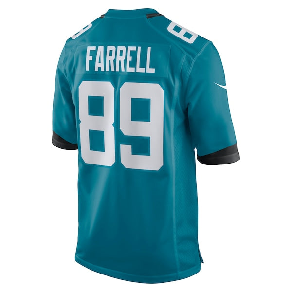 Luke Farrell Jacksonville Jaguars Nike Game Jersey - Teal - Image 3