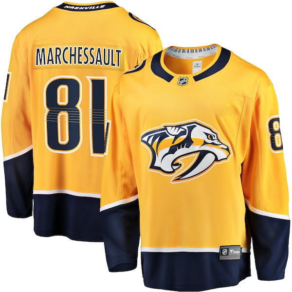 Jonathan Marchessault Nashville Predators Premier Breakaway Player Jersey - Gold