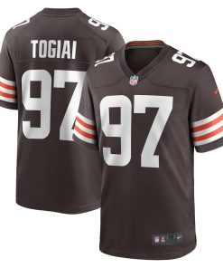 Tommy Togiai Cleveland Browns Nike  Game Jersey -  Brown