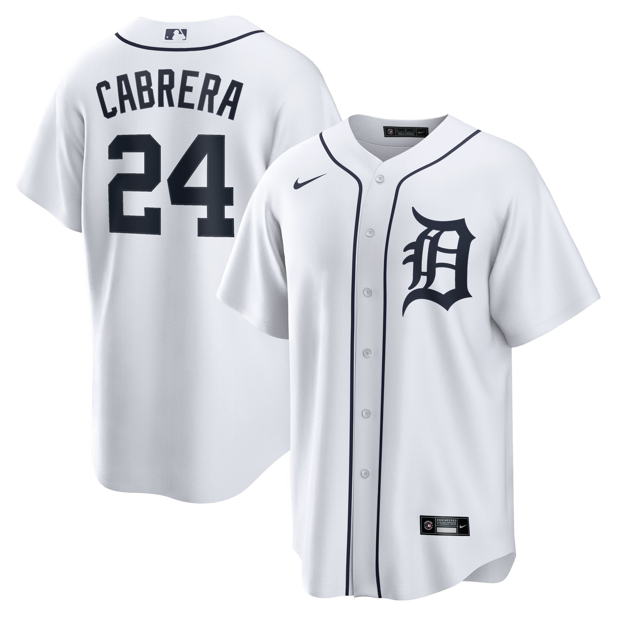 Miguel Cabrera Detroit Tigers Nike Road Replica Player Name Jersey - Gray/White - Image 6