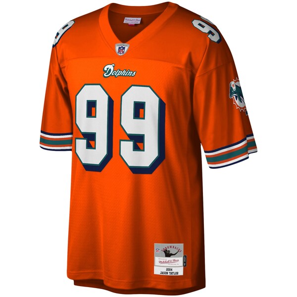 Jason Taylor Miami Dolphins Big & Tall 2004 Retired Player Replica Jersey - Orange - Image 2