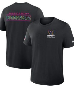 Washington Commanders Nike 2025 NFL Crucial Catch Tri-Blend Dri-FIT T-Shirt - Black