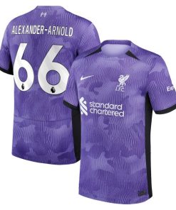 Trent Alexander-Arnold Liverpool Nike Youth 2023/24 Third Stadium Replica Player Jersey - Purple
