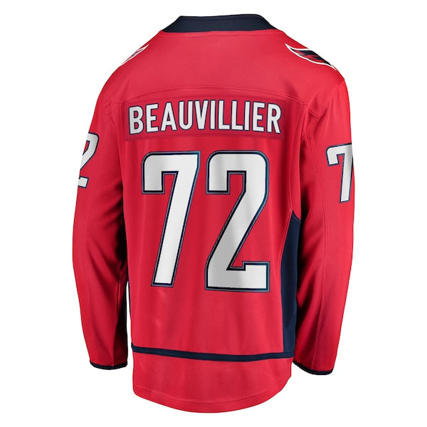 Anthony Beauvillier Washington Capitals Home Breakaway Jersey - Red - Image 3