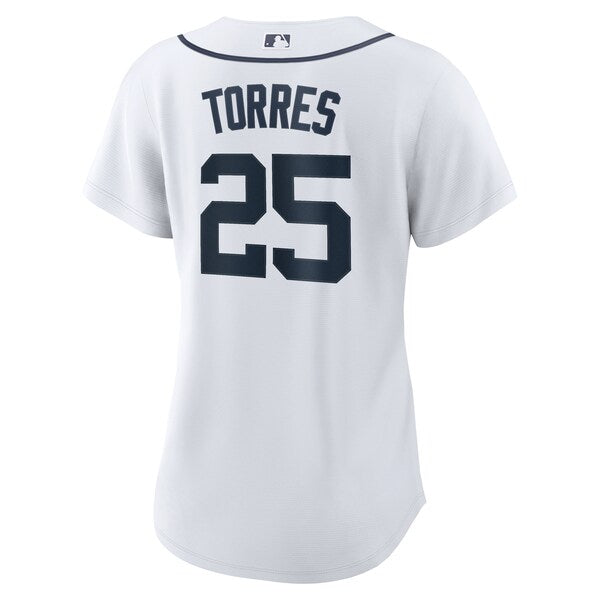 Gleyber Torres Detroit Tigers Nike Women's Home Replica Jersey - White - Image 3
