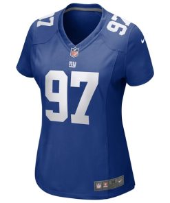 Alternative view of Dexter Lawrence II New York Giants Nike Women's Team Game Player Jersey - Royal