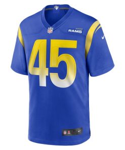 Alternative view of Neal Johnson Jr Los Angeles Rams Nike Game Jersey -  Royal