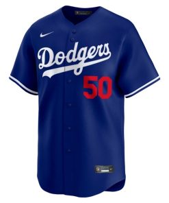 Alternative view of Mookie Betts Los Angeles Dodgers Nike Alternate Limited Player Jersey - Royal