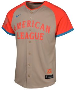 Alternative view of American League Nike Youth 2024 MLB All-Star Game Limited Jersey - Cream