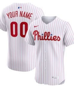 Philadelphia Phillies Nike Home Elite Custom Jersey - White