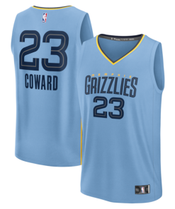 Cedric Coward Memphis Grizzlies  Fast Break Replica Player Jersey - Statement Edition - Light Blue