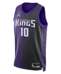 Alternative view of Domantas Sabonis Sacramento Kings Jordan Brand Unisex Swingman Jersey - Statement Edition - Purple