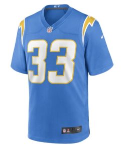 Alternative view of Deane Leonard Los Angeles Chargers Nike Game Player Jersey - Powder Blue