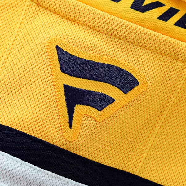 Nashville Predators Away Premium Custom Jersey - White/Gold - Image 8