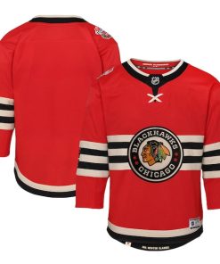 Chicago Blackhawks Youth 2025 NHL Winter Classic Premier Jersey - Red