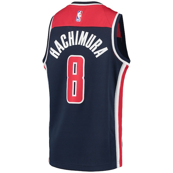 Rui Hachimura Washington Wizards Jordan Brand Youth 2020/21 Swingman Player Jersey - Statement Edition - Navy - Image 3