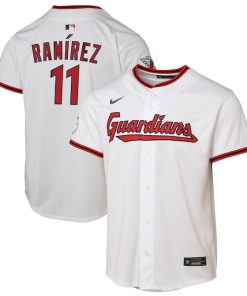 Jose Ramirez Cleveland Guardians Nike Youth Home Limited Player Jersey - White/Cobalt