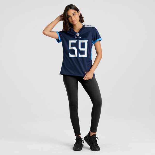 Kyron Johnson Tennessee Titans Nike Women's Team Game Jersey - Navy - Image 4