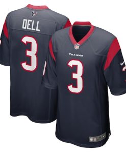 Tank Dell Houston Texans Nike Youth Game Jersey - Navy