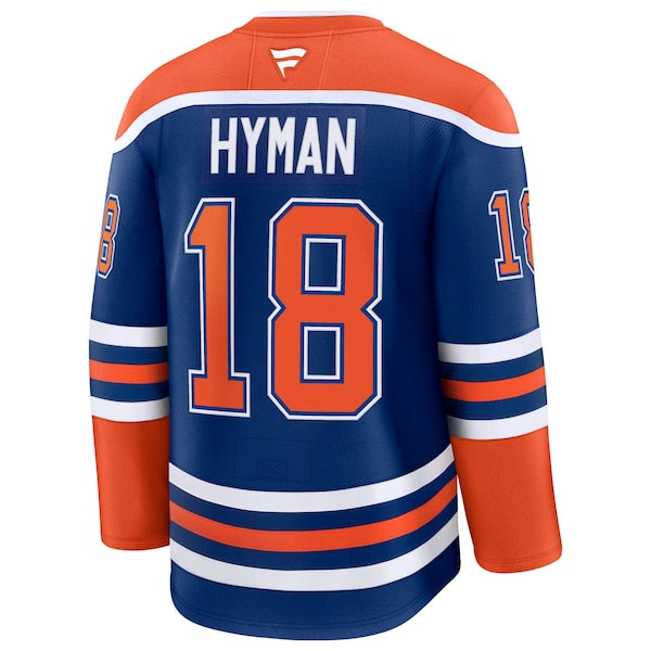 Zach Hyman Edmonton Oilers 2025 Stanley Cup Final Home Premium Jersey - Royal - Image 3