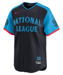 Alternative view of Fernando Tatis Jr. National League Nike 2024 MLB All-Star Game Limited Player Jersey - Navy