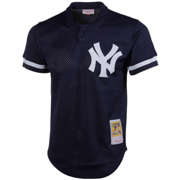 Don Mattingly New York Yankees 1995 Authentic Cooperstown Collection Mesh Batting Practice Jersey - Navy - Image 2