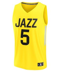 Alternative view of Cody Williams Utah Jazz  Youth 2024 NBA Draft Fast Break Player Jersey - Icon Edition - Yellow