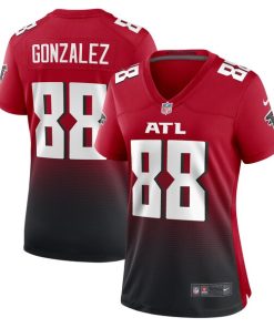 Tony Gonzalez Atlanta Falcons Nike Women's Retired Game Jersey - Red/Black