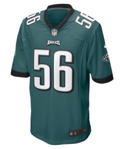 Alternative view of Tyler Steen Philadelphia Eagles Nike Team Game Jersey - Midnight Green