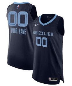 Memphis Grizzlies Nike 2020/21 Authentic Custom Jersey Navy - Icon Edition