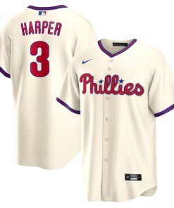 Bryce Harper Philadelphia Phillies Nike Alternate Replica Player Name Jersey - Cream/Red/White