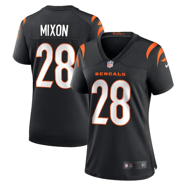 Joe Mixon Cincinnati Bengals Women's Nike Game Jersey - Black/Orange - Image 6